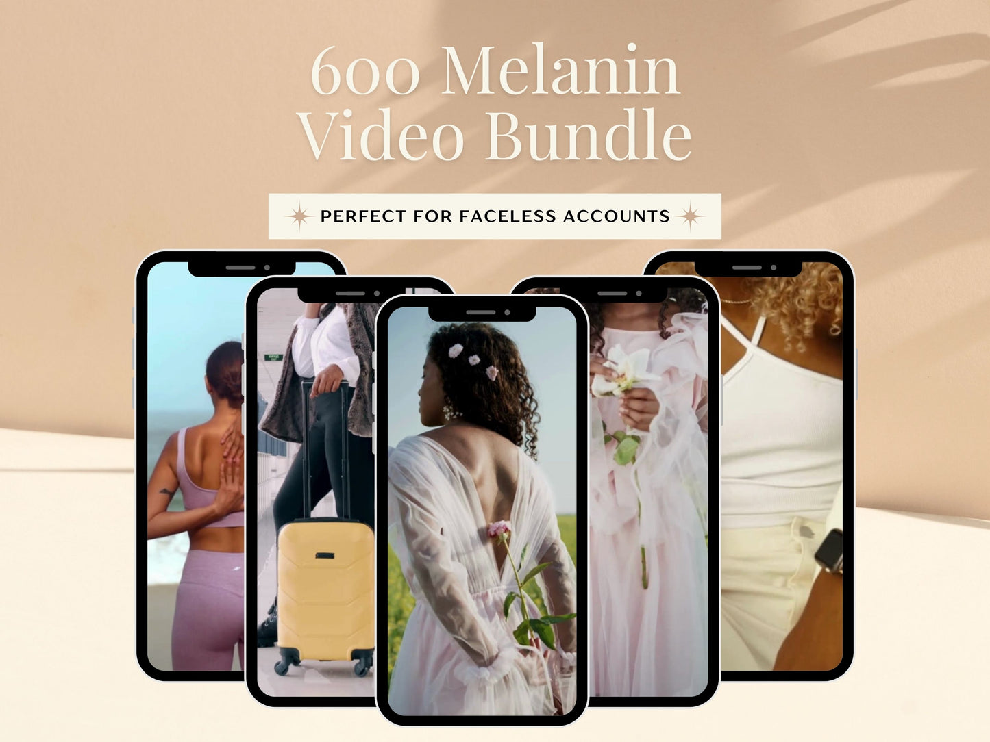 Faceless Melanin Videos for Social Media - Instagram, Tiktok, Youtube shorts