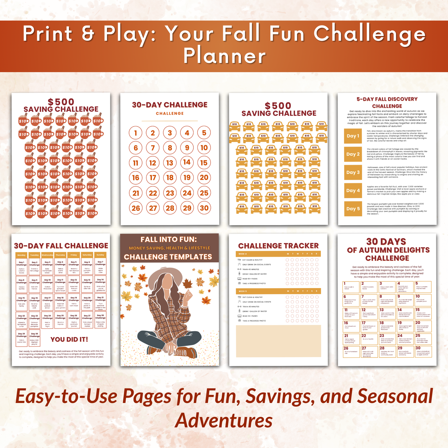 Fall Into Fun: Your Autumn Seasonal Challenge Bundle with MRR