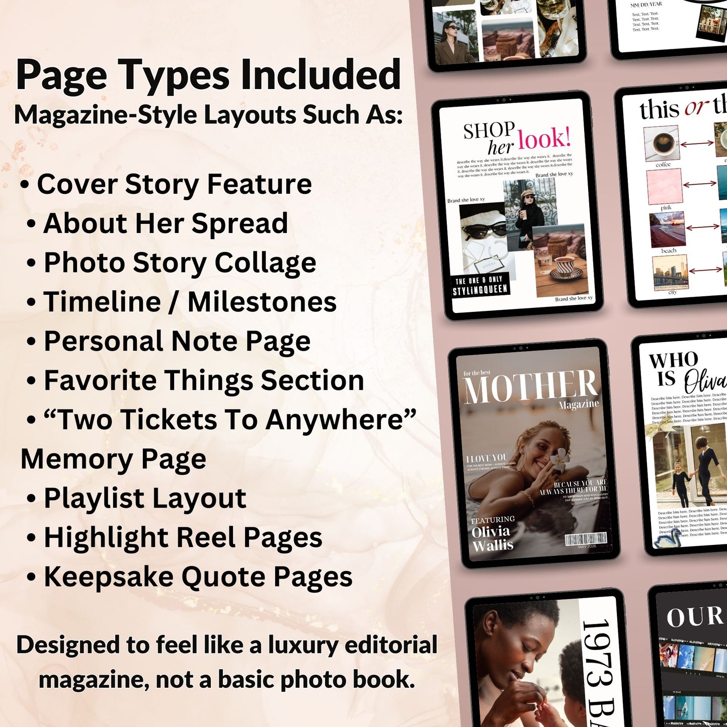 Mother’s Day Magazine Template with MRR Rights