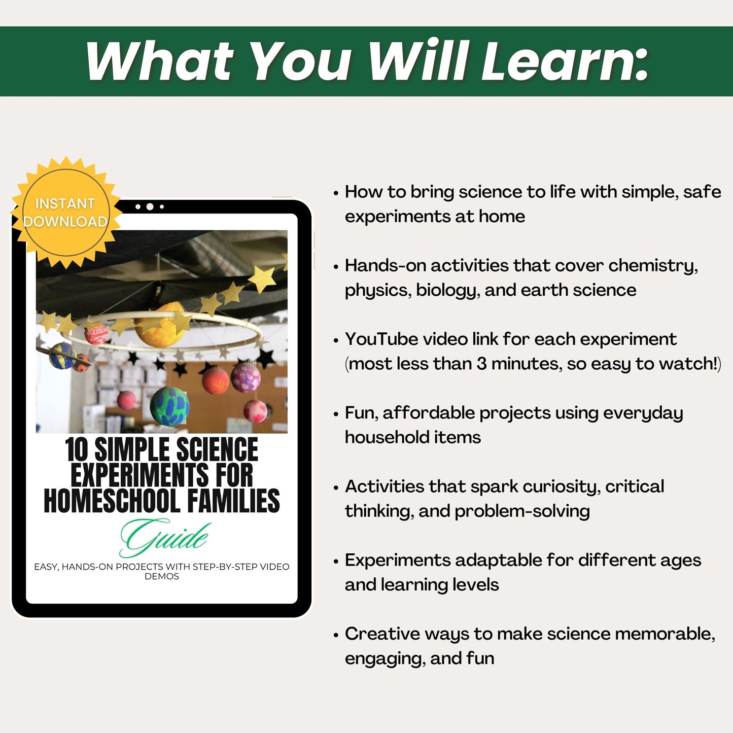 10 Simple Science Experiments For Homeschool Students Guide with MRR