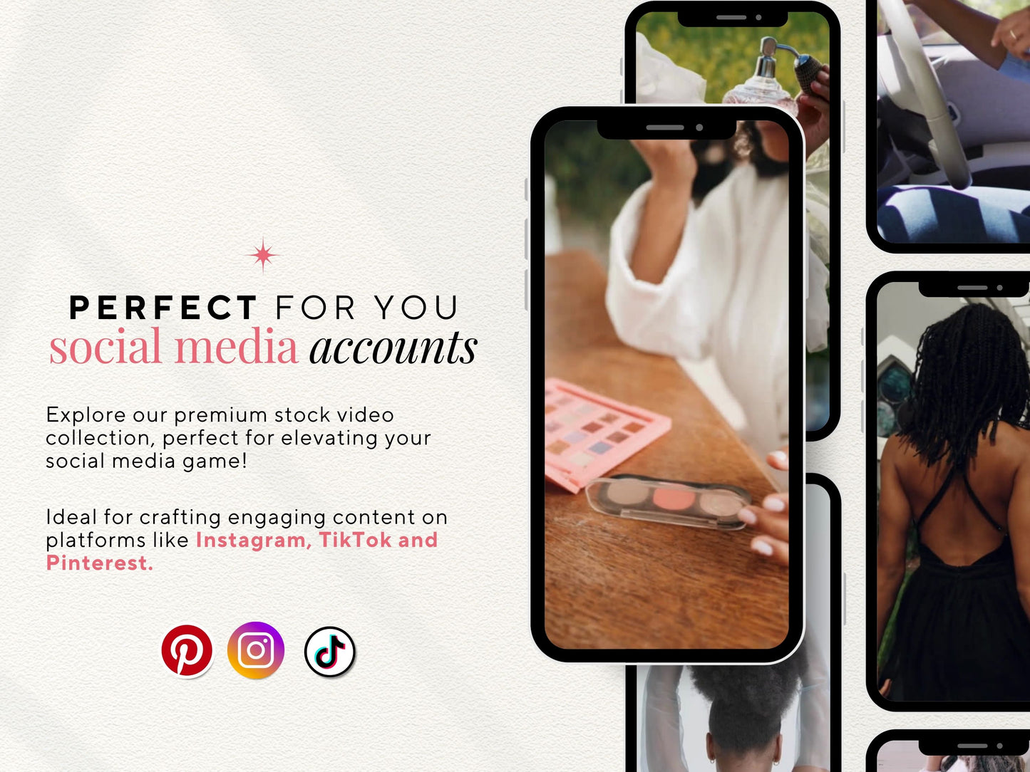 Faceless Melanin Videos for Social Media - Instagram, Tiktok, Youtube shorts