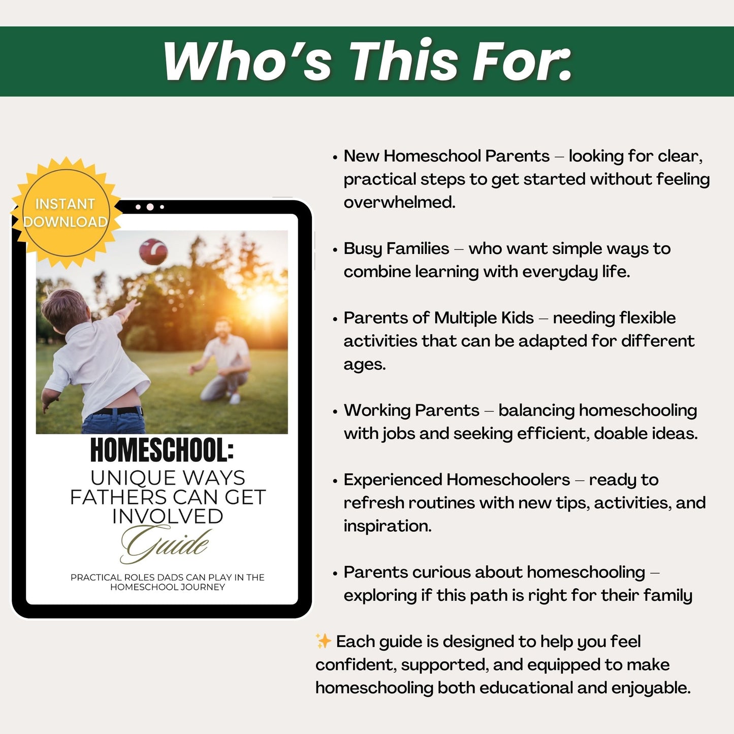 Homeschooling: Unique Ways Fathers Can Get Involved Guide with MRR