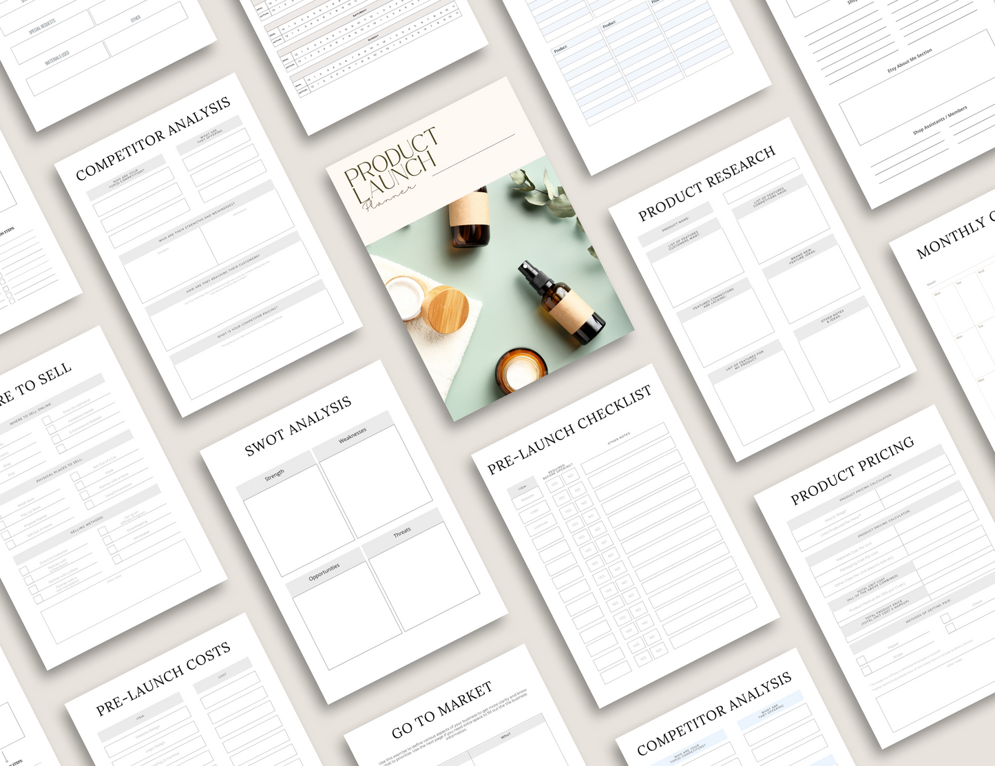 Printable Product Launch planner