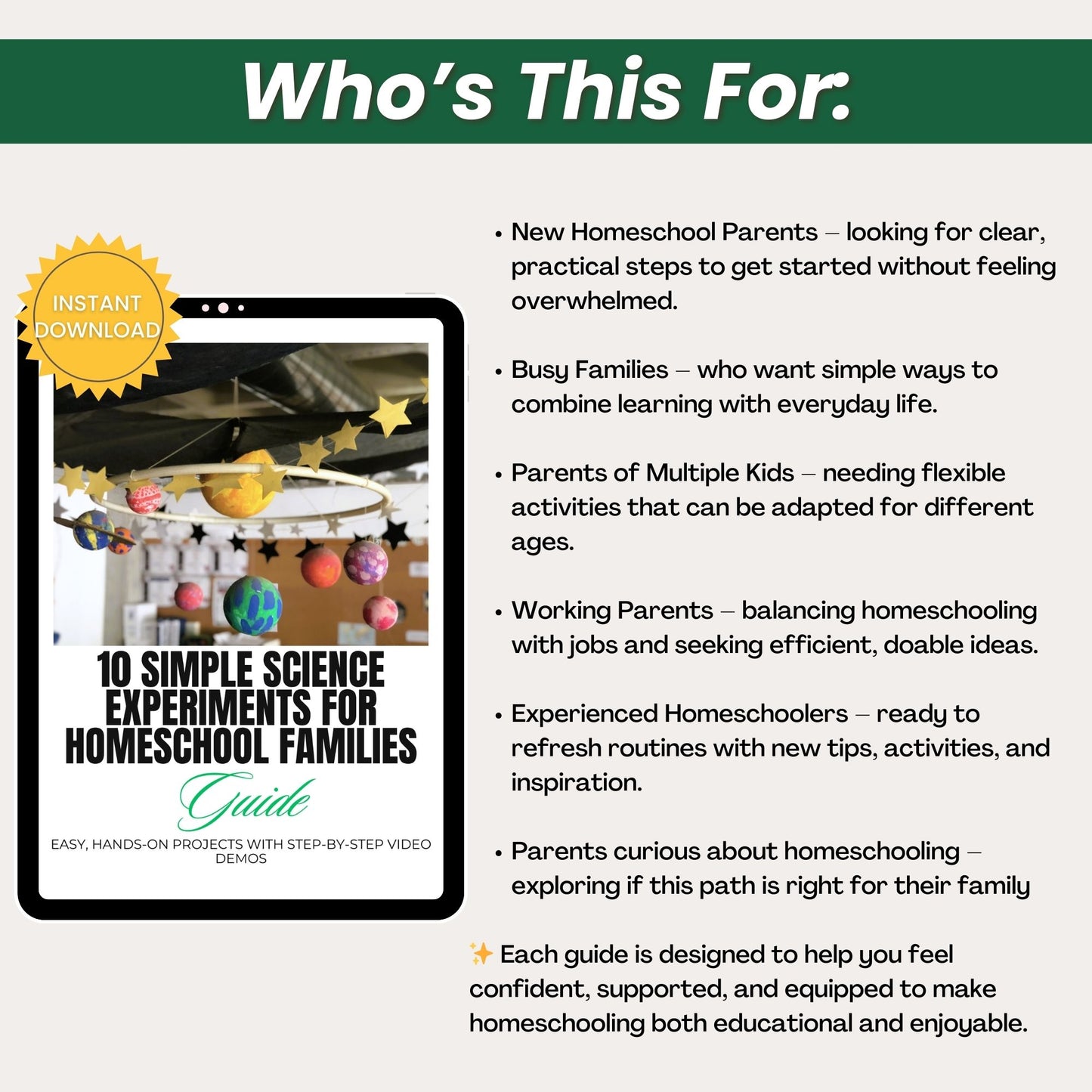 10 Simple Science Experiments For Homeschool Students Guide with MRR