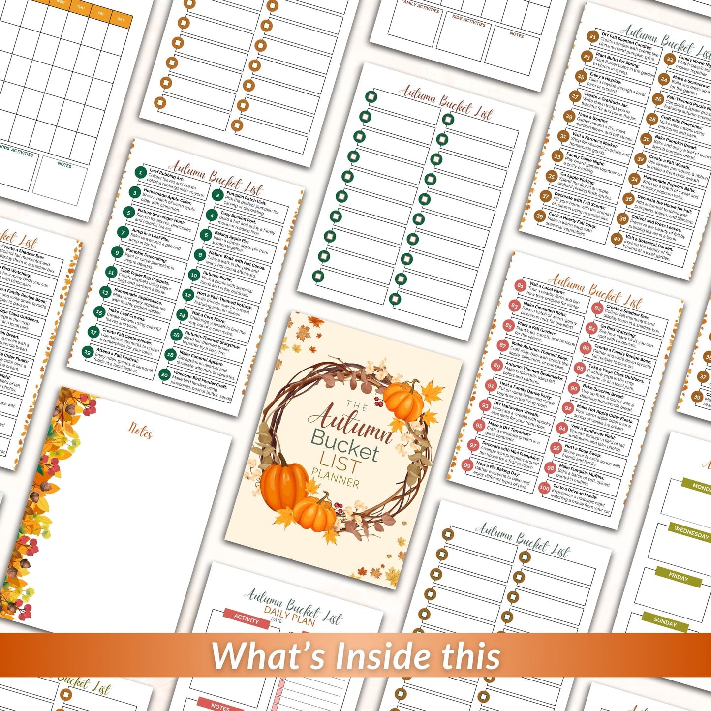 MRR Autumn Bucket List and Planning Kit for Fall Fun