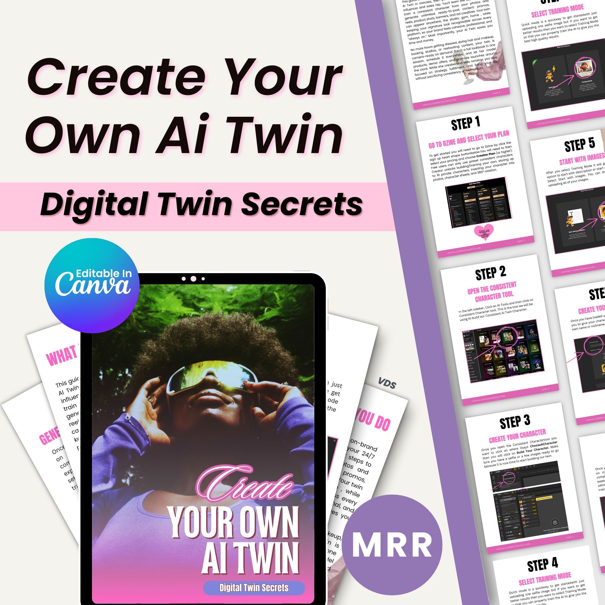 Create Your Ai Avatar Twin Guide – Virtually Done Studio PLR
