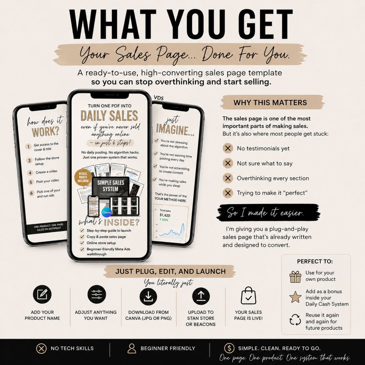 Stan Store and Beacons Sales Page Template