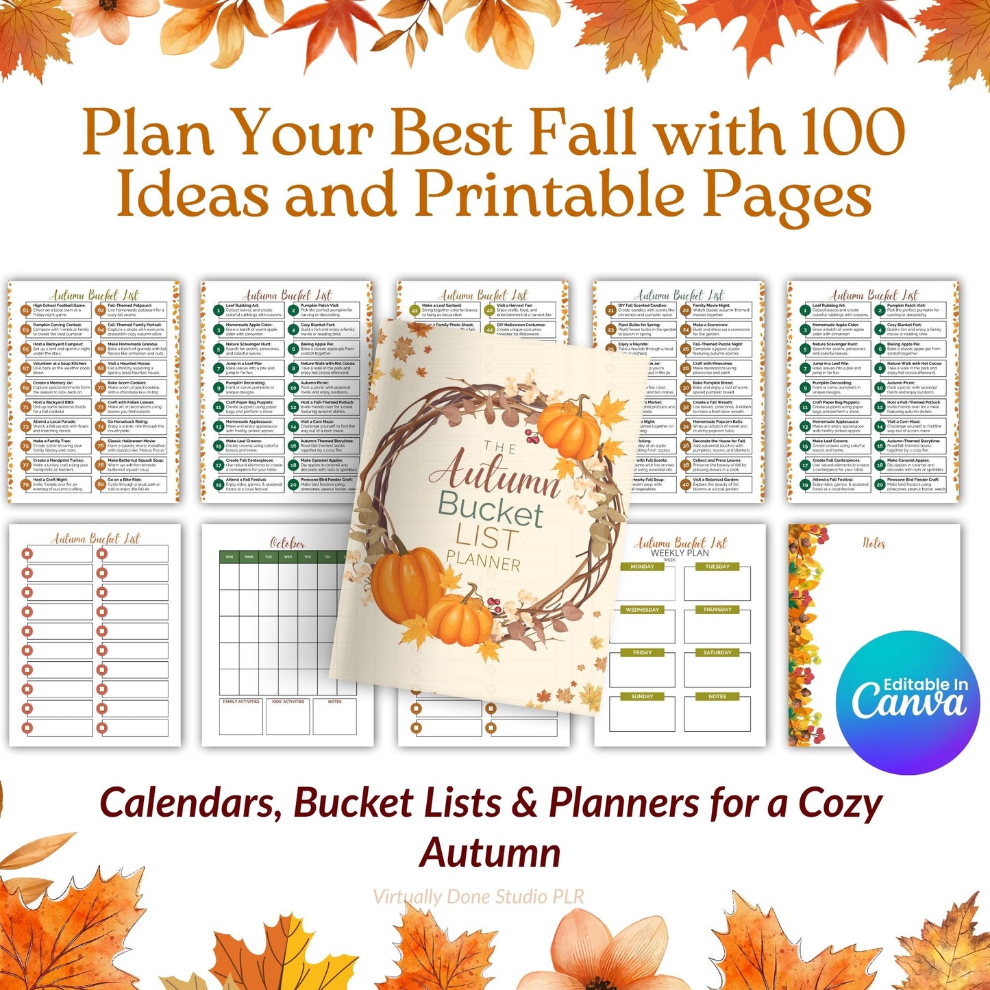 MRR Autumn Bucket List and Planning Kit for Fall Fun