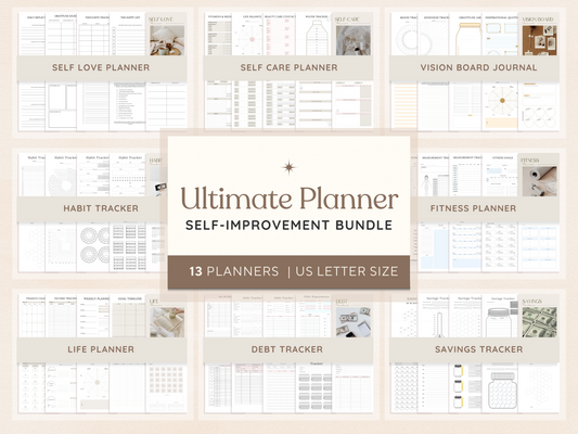 Mega Self-Improvement Planner Bundle