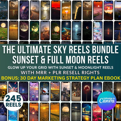 Nature Videos: Faceless Sunset and Full Moon Reels with MRR