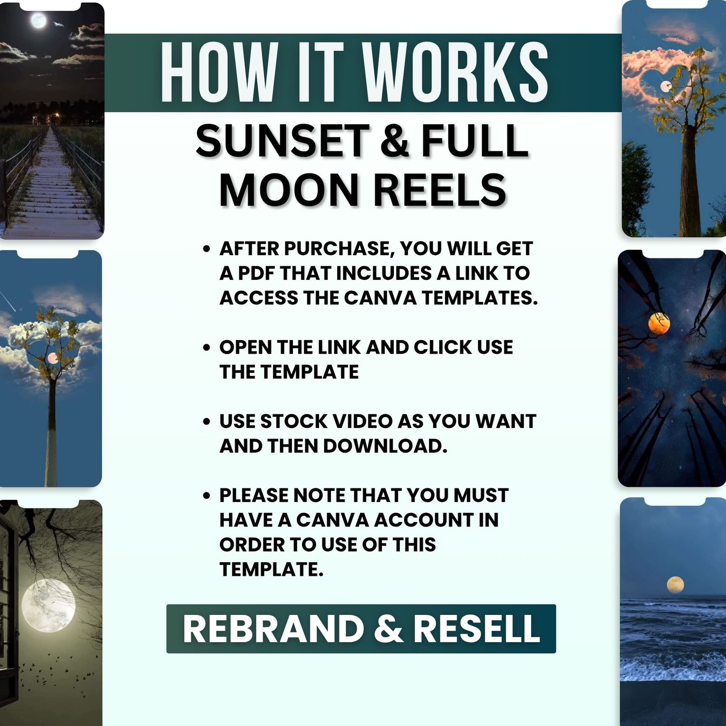 Nature Videos: Faceless Sunset and Full Moon Reels with MRR