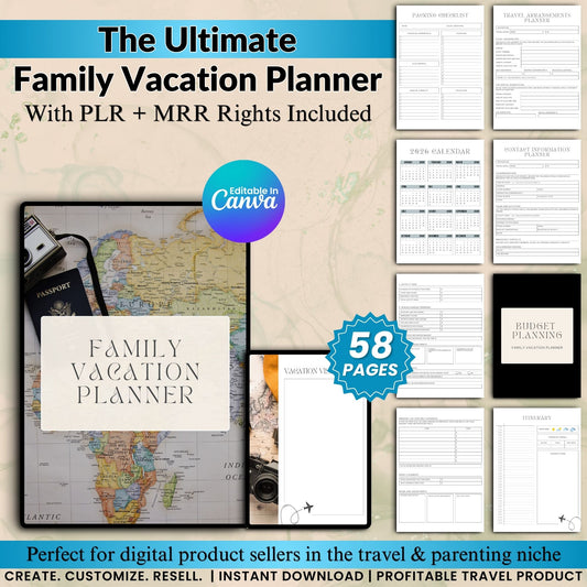 Family Vacation Planner with MRR Rights