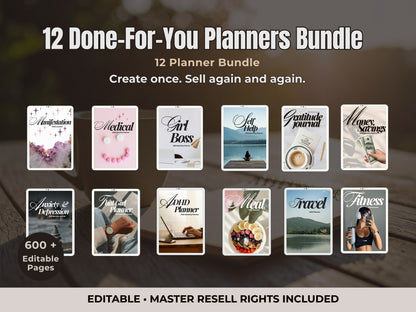 12-Done-For-You 2026 Planner Bundle
