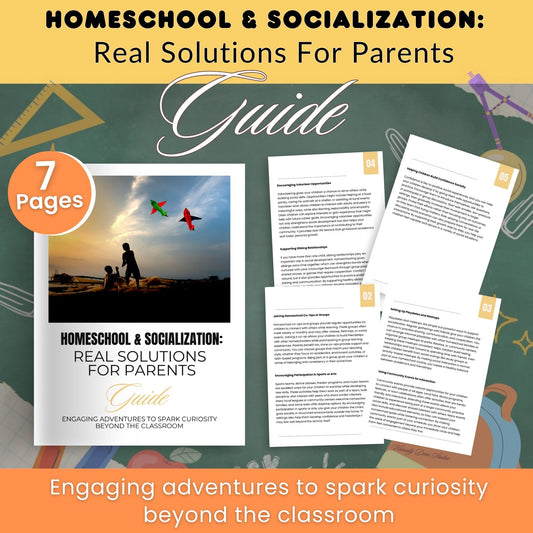 Homeschool and Socialization Solutions For Parents Guide with MRR