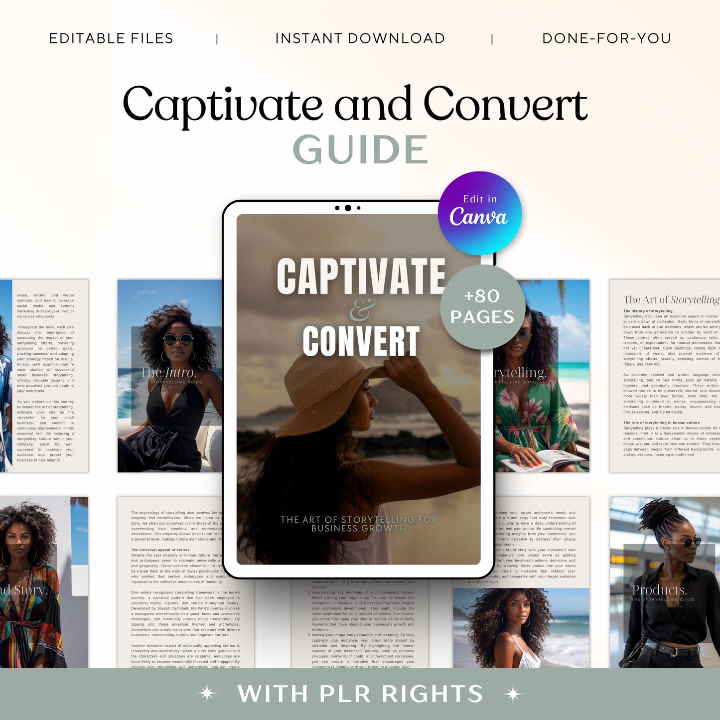 PLR Master the Art of Storytelling with the Captivate and Convert Guide