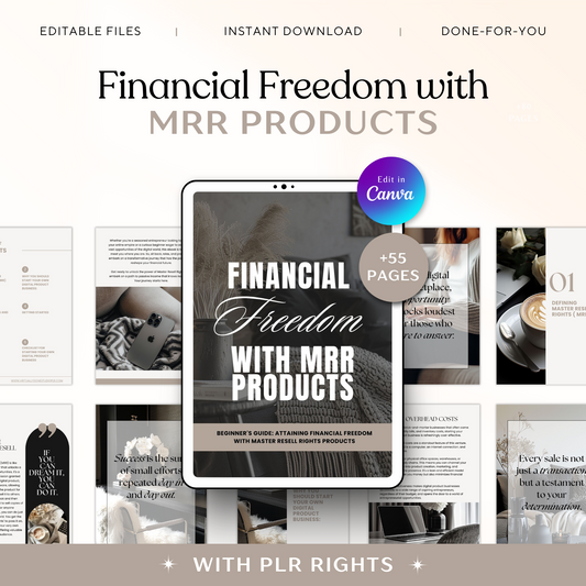 Financial Freedom with MRR Products  Guide