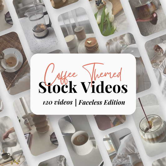 100 Coffee Themed Faceless Stock Videos