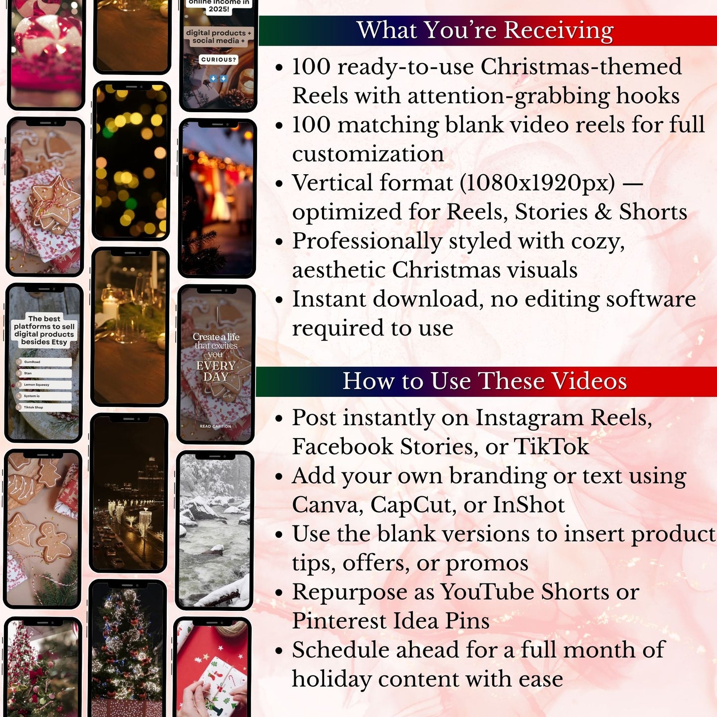 200 Christmas Reels Video Kit with MRR