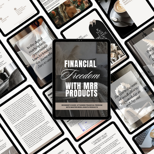Financial Freedom with MRR Products Guide – Virtually Done Studio PLR