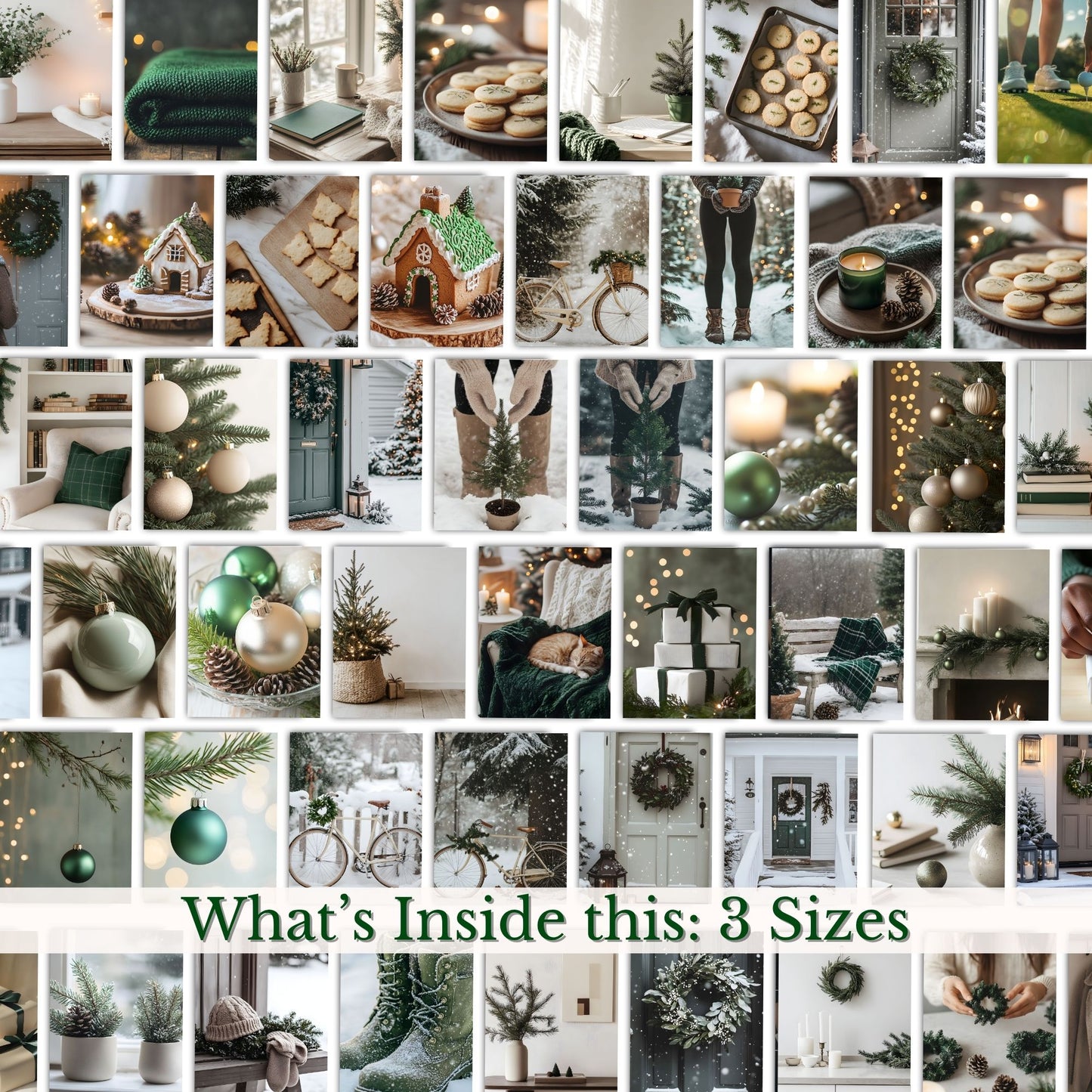 Classic Evergreen Image pack Cozy Christmas Images with MRR