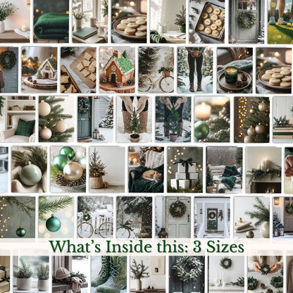 Classic Evergreen Image pack Cozy Christmas Images with MRR
