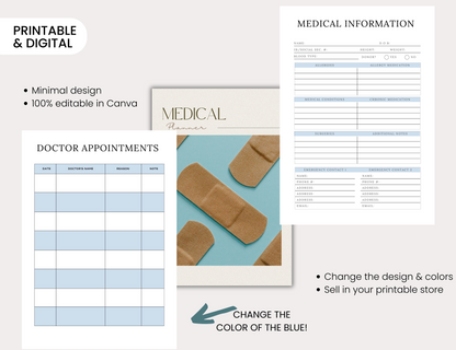 PLR Medical Planner Template