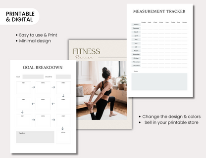 PLR Fitness Planner Template