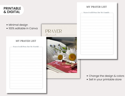 PLR Prayer Journal