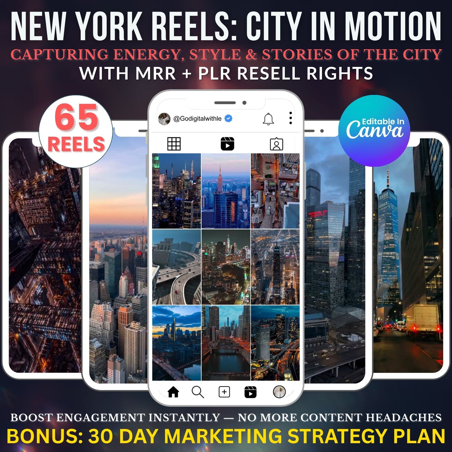 Faceless New York City Cityscape Video Reels