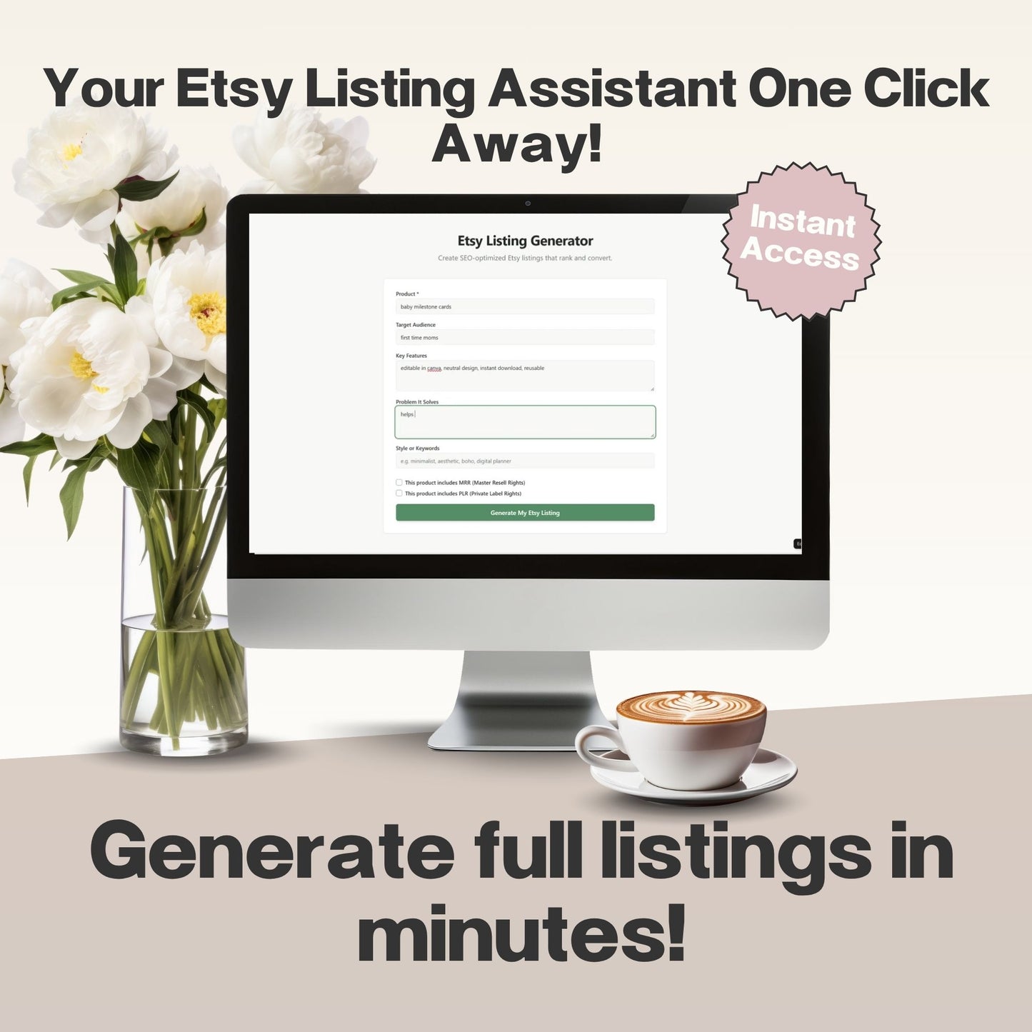 Etsy Listing Generator
