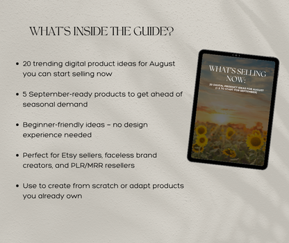What’s Selling Now: 20 Trending Digital Products for August (+ 5 to Prep for September)
