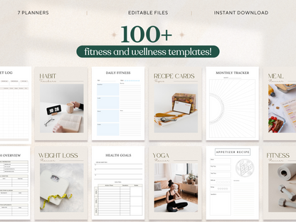 Fitness PLR Planner Bundle