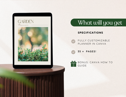 Garden Planner PLR Template