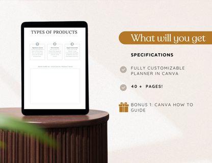 Digital Product Planner Printable