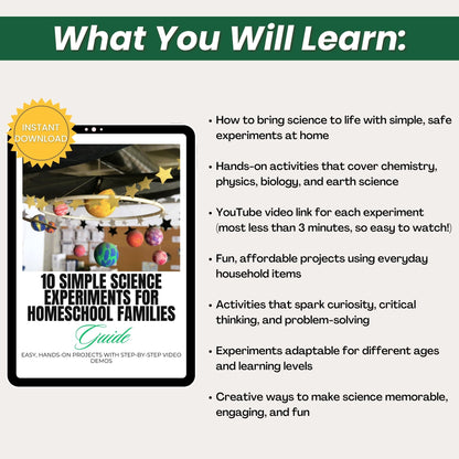 10 Simple Science Experiments For Homeschool Students Guide with MRR