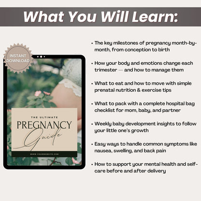 Editable Pregnancy Guide for Moms with MRR