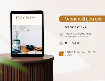 Printable Etsy Store Planner