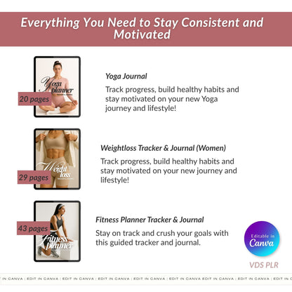 Ultimate Fitness Girl Niche Guide and Planner Starter Bundle
