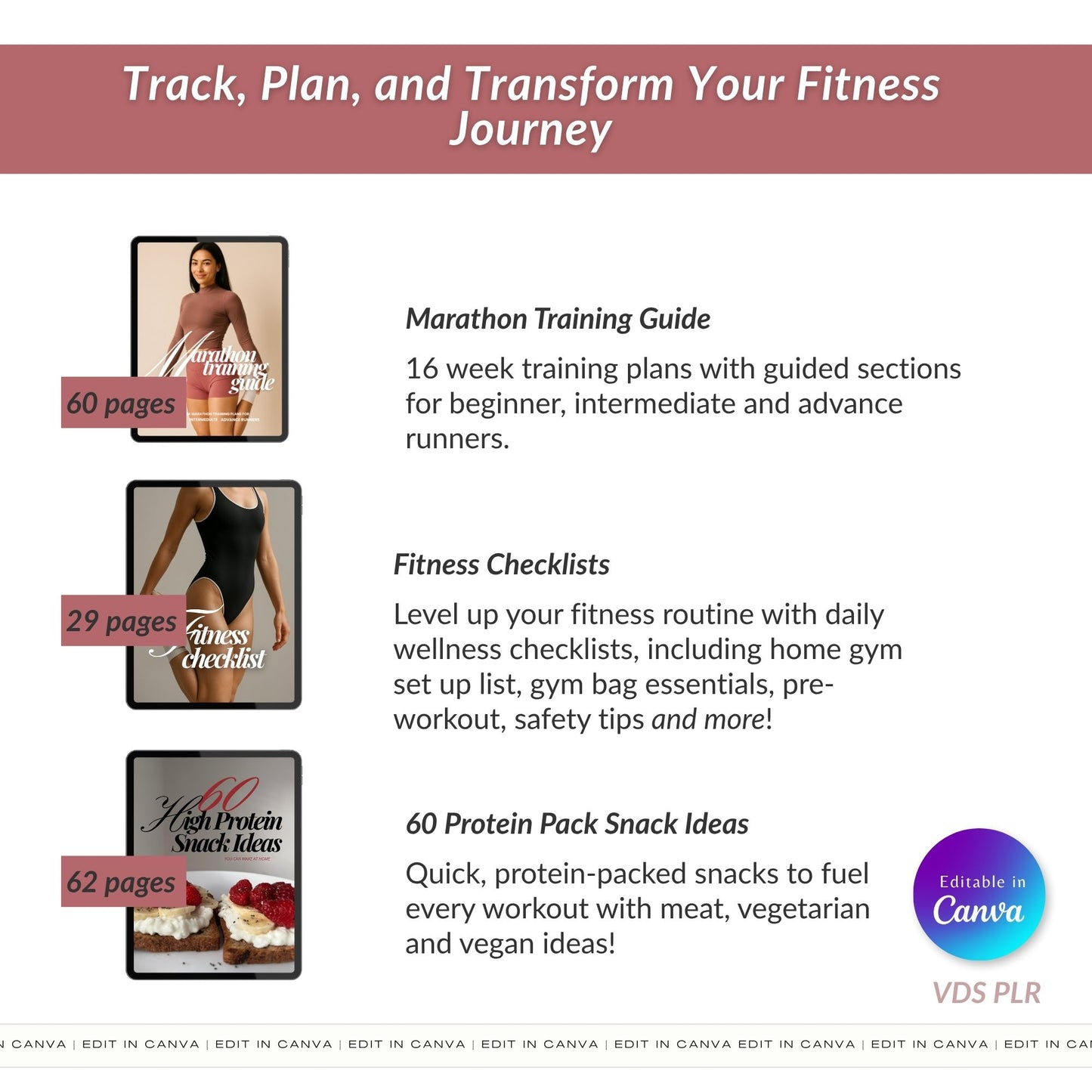 Ultimate Fitness Girl Niche Guide and Planner Starter Bundle