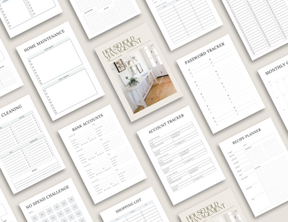 PLR House Hold Management Binder Planner Template