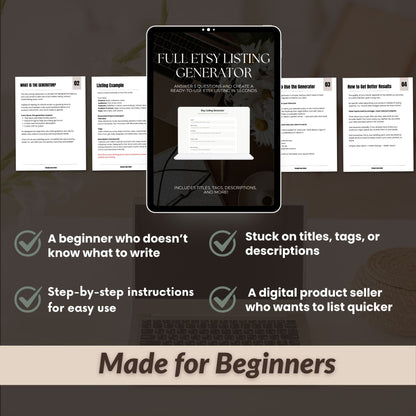 Etsy Listing Generator