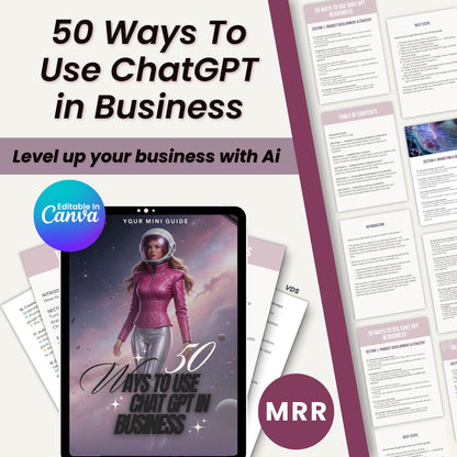 50 Ways To Use Chat GPT In Business Guide
