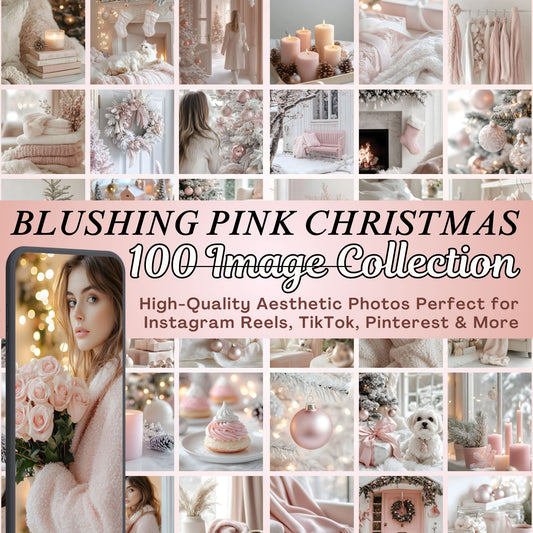 Blushing Pink Christmas Stock Images with MRR