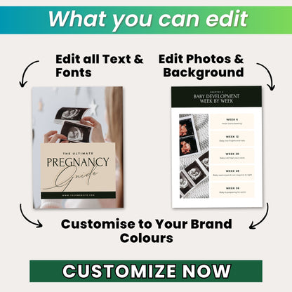 Editable Pregnancy Guide for Moms with MRR