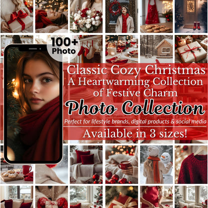 Classic Cozy Red Christmas Stock Images with MRR