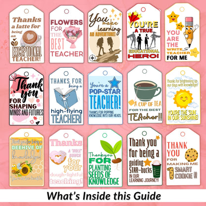 19 Teacher Appreciation Gift Tags with Master Resell Rights