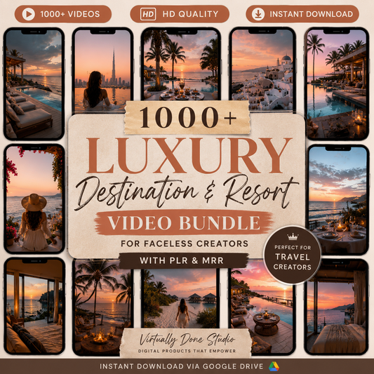 1,000 Luxury Resort and Exotic Destination Vacation Video Bundle