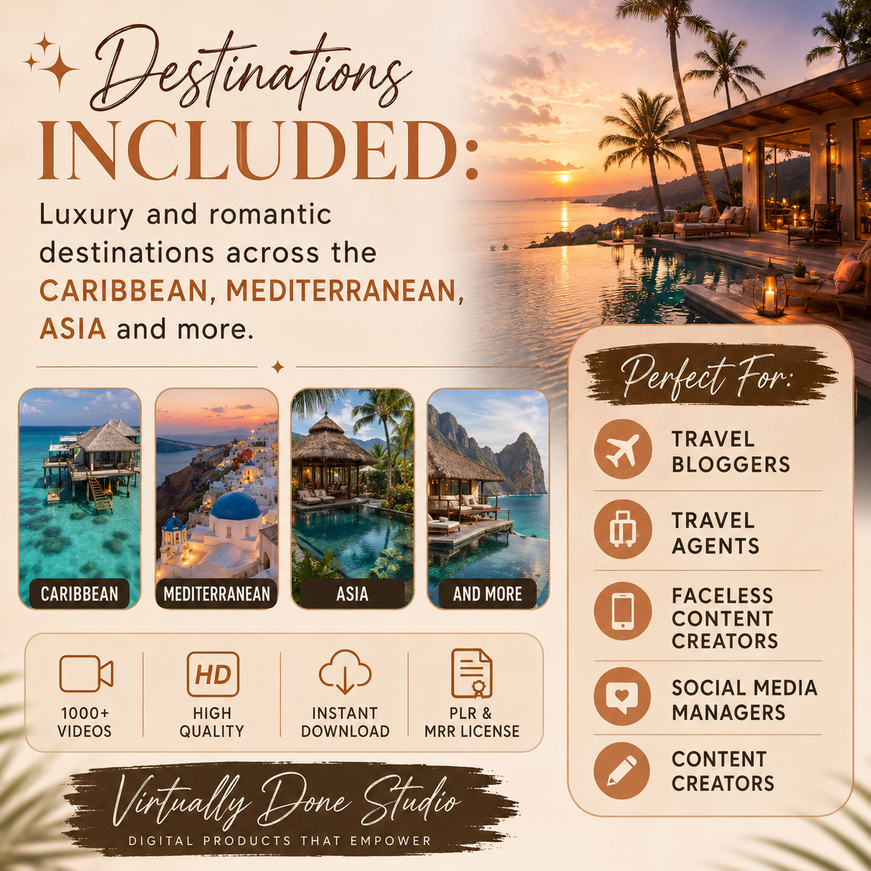 1,000 Luxury Resort and Exotic Destination Vacation Video Bundle
