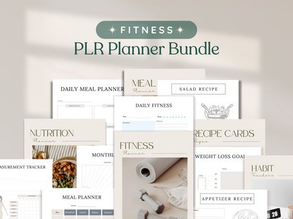 Fitness PLR Planner Bundle