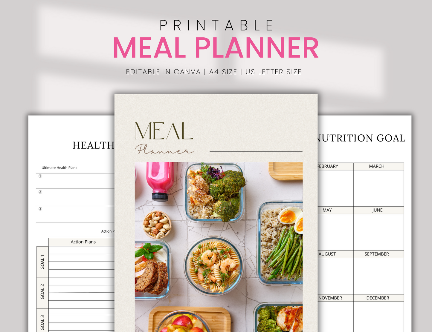 Meal Planner PLR Printable Planner